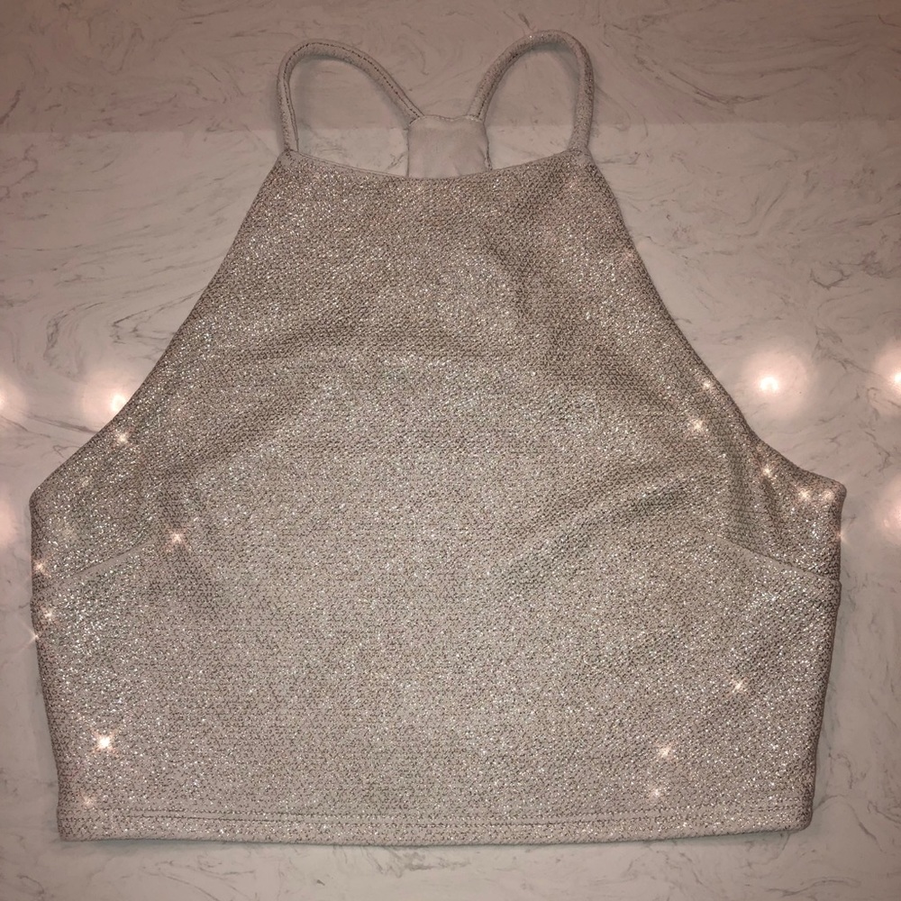 Metallic Crop Top